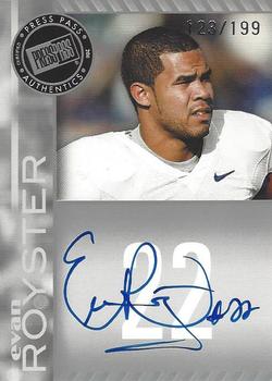 2011 Press Pass - Autographs Silver #PPS-ER Evan Royster Front