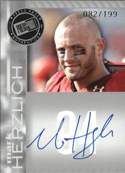 2011 Press Pass - Autographs Silver #PPS-MH Mark Herzlich Front