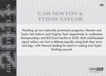 2011 Press Pass - Black and White #95 Cam Newton / Tyrod Taylor Back