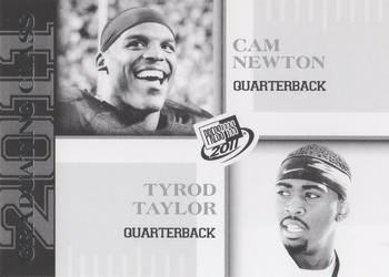 2011 Press Pass - Black and White #95 Cam Newton / Tyrod Taylor Front