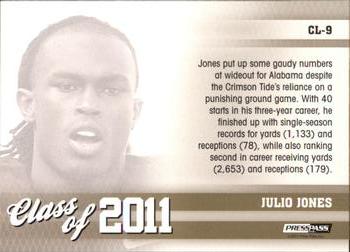 2011 Press Pass - Class of 2011 #CL-9 Julio Jones Back