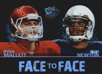 2011 Press Pass - Face to Face #FF-3 Cam Newton / Ryan Mallett Front