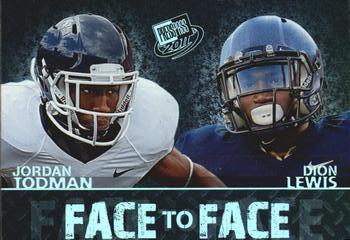 2011 Press Pass - Face to Face #FF-4 Jordan Todman / Dion Lewis Front