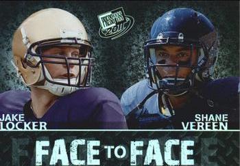 2011 Press Pass - Face to Face #FF-7 Jake Locker / Shane Vereen Front