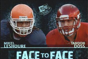 2011 Press Pass - Face to Face #FF-10 Mikel Leshoure / Tandon Doss Front