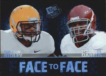 2011 Press Pass - Face to Face #FF-11 Marcell Dareus / Stevan Ridley Front