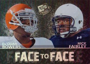 2011 Press Pass - Face to Face #FF-6 Da'Quan Bowers / Nick Fairley Front