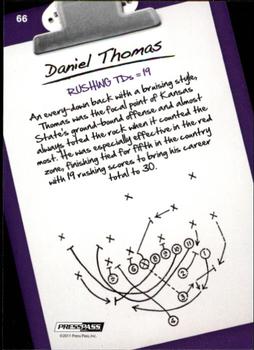 2011 Press Pass - Reflectors Purple #66 Daniel Thomas Back