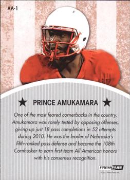 2011 Press Pass Legends - All Americans #AA1 Prince Amukamara Back