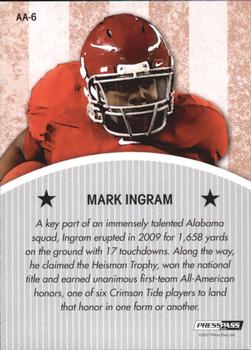 2011 Press Pass Legends - All Americans #AA6 Mark Ingram Back