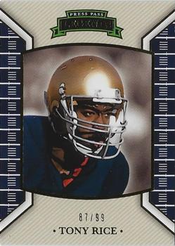 2011 Press Pass Legends - Gold #74 Tony Rice Front