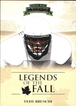 2011 Press Pass Legends - Legends of the Fall #LOF-14 Tedy Bruschi Front