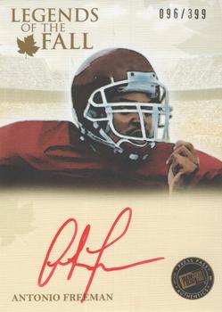 2011 Press Pass Legends - Legends of the Fall Autographs Red Ink #LOF-AF Antonio Freeman Front