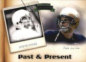 2011 Press Pass Legends - Past and Present #PP-4 Steve Young / Jake Locker Front