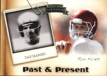 2011 Press Pass Legends - Past and Present #PP-7 Dan Marino / Ryan Mallett Front