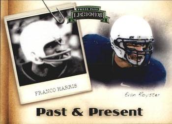 2011 Press Pass Legends - Past and Present #PP-10 Franco Harris / Evan Royster Front