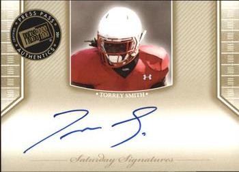 2011 Press Pass Legends - Saturday Signatures #SS-TS Torrey Smith Front