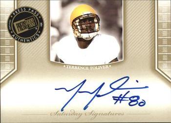 2011 Press Pass Legends - Saturday Signatures #SS-TT2 Terrence Toliver Front