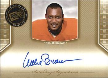 2011 Press Pass Legends - Saturday Signatures #SS-WB Willie Brown Front