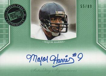 2011 Press Pass Legends - Saturday Signatures Emerald #SS-MH Major Harris Front