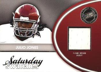2011 Press Pass Legends - Saturday Swatches Silver #SSW-JJ Julio Jones Front