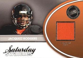 2011 Press Pass Legends - Saturday Swatches Silver #SSW-JR Jacquizz Rodgers Front
