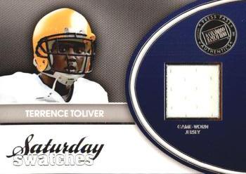 2011 Press Pass Legends - Saturday Swatches Silver #SSW-TT Terrence Toliver Front