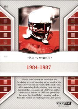 2011 Press Pass Legends - Silver Holofoil #64 Ickey Woods Back