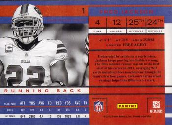 2011 Playoff Contenders #1 Fred Jackson Back