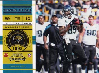 2011 Playoff Contenders #33 Marcedes Lewis Front