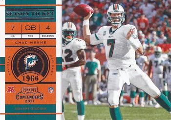 2011 Playoff Contenders #5 Chad Henne Front