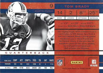 2011 Playoff Contenders #9 Tom Brady Back