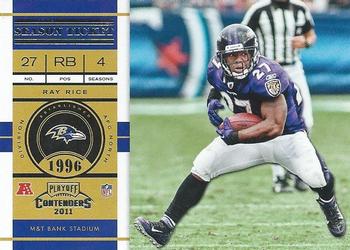 2011 Playoff Contenders #17 Ray Rice Front