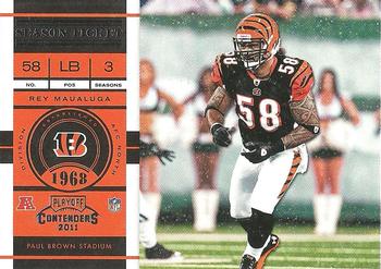 2011 Playoff Contenders #20 Rey Maualuga Front