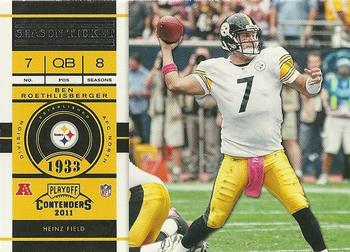 2011 Playoff Contenders #24 Ben Roethlisberger Front