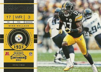 2011 Playoff Contenders #25 Mike Wallace Front