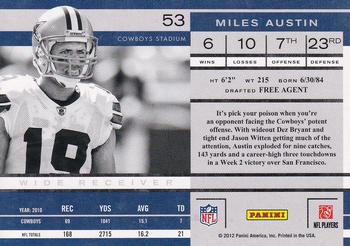 2011 Playoff Contenders #53 Miles Austin Back