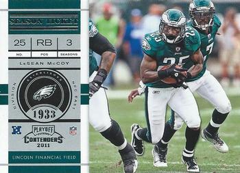 2011 Playoff Contenders #59 LeSean McCoy Front