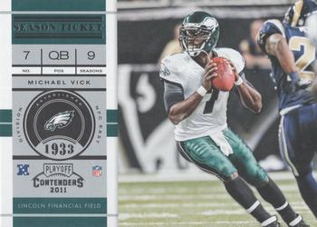 2011 Playoff Contenders #60 Michael Vick Front