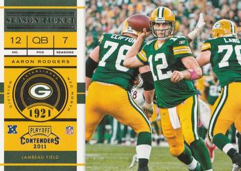 2011 Playoff Contenders #71 Aaron Rodgers Front