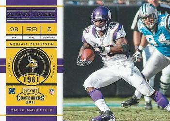 2011 Playoff Contenders #74 Adrian Peterson Front
