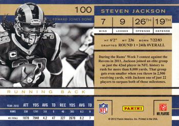 2011 Playoff Contenders #100 Steven Jackson Back