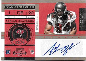 2011 Playoff Contenders #103 Adrian Clayborn Front