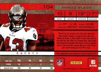 2011 Playoff Contenders #104 Ahmad Black Back