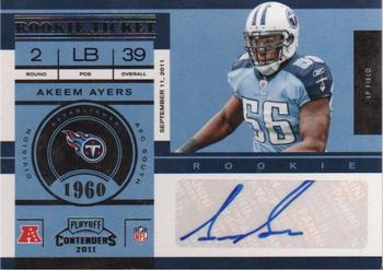2011 Playoff Contenders #105 Akeem Ayers Front