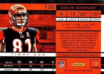 2011 Playoff Contenders #120 Colin Cochart Back