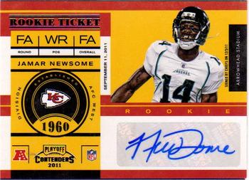2011 Playoff Contenders #139 Jamar Newsome Front