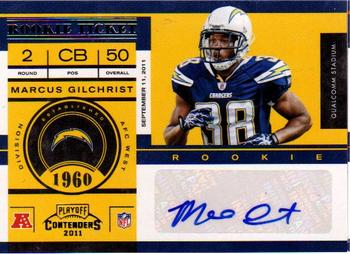 2011 Playoff Contenders #156 Marcus Gilchrist Front
