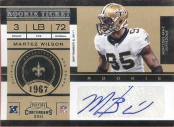 2011 Playoff Contenders #157 Martez Wilson Front