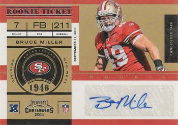 2011 Playoff Contenders #159 Bruce Miller Front
